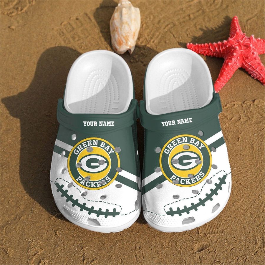 Custom name Green Bay Packers NFL gift for fan Crocs Crocband Clogs, Comfy Footwear TL97