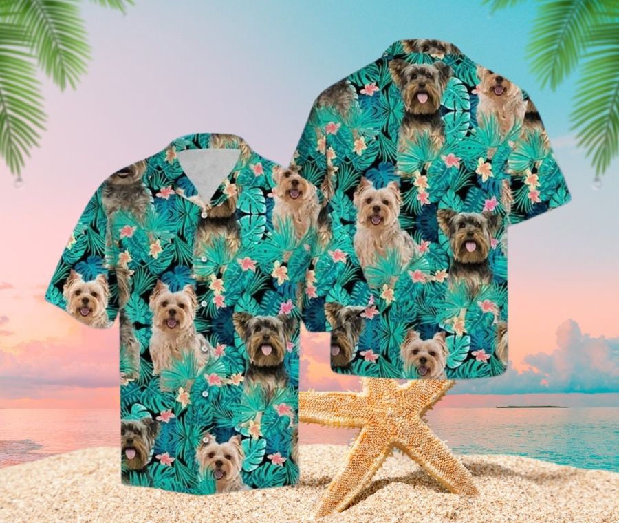 Custom Photo Pet Dog Cat Lover Personalized Tropical For Beer Hawaii Shirt
