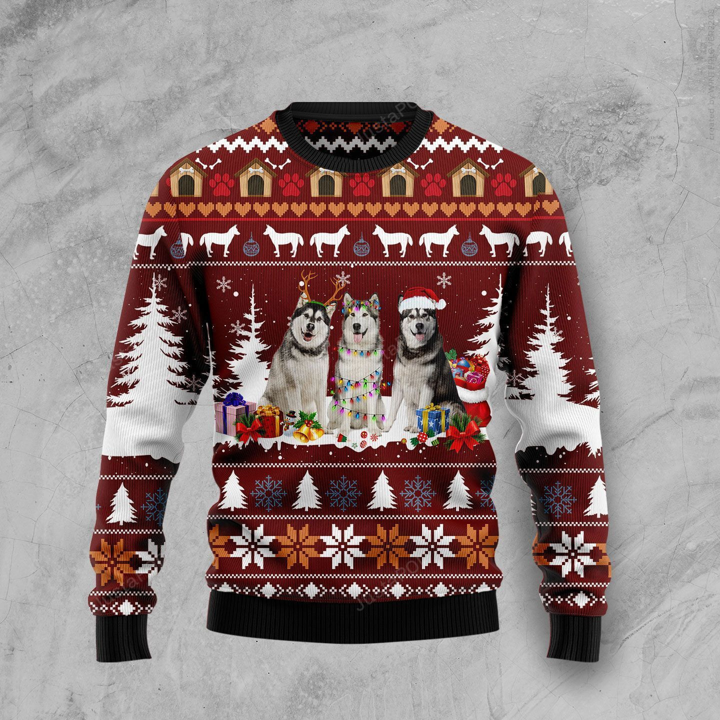 Cute Alaskan Ugly Christmas Sweater Ugly Sweater Christmas Sweaters Hoodie