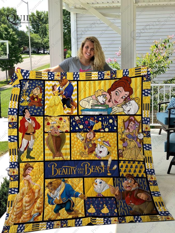 Cute Beauty and the Beast Quilt
