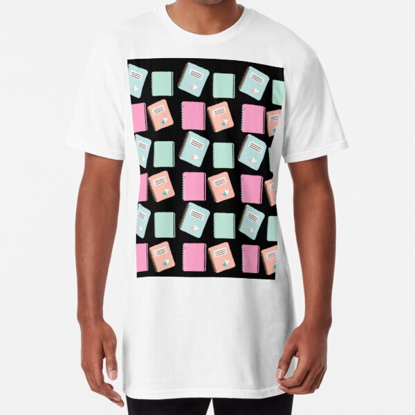 cute colored notebooks Long T-Shirt