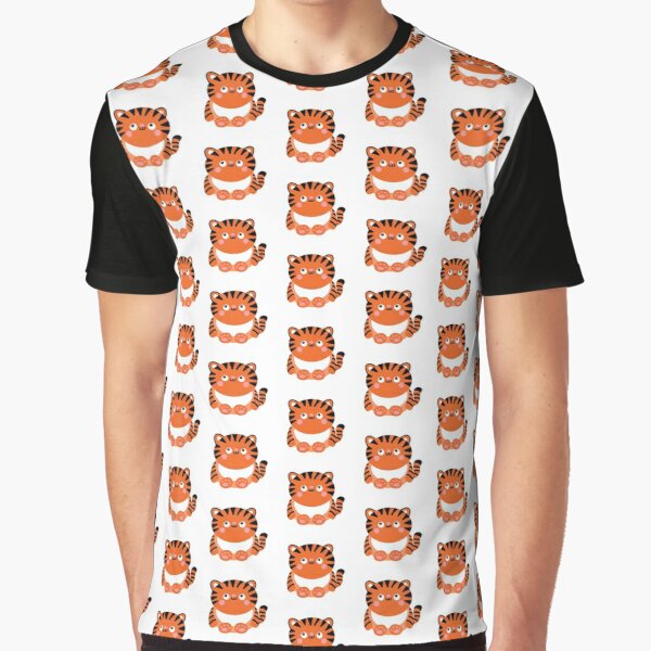Cute Kawaii Tiger Graphic T-Shirt