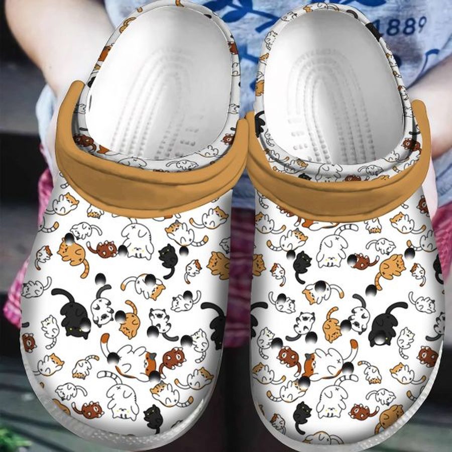 Cute Kitten Cat Crocs Crocband Clog Shoes For Men Women Ht