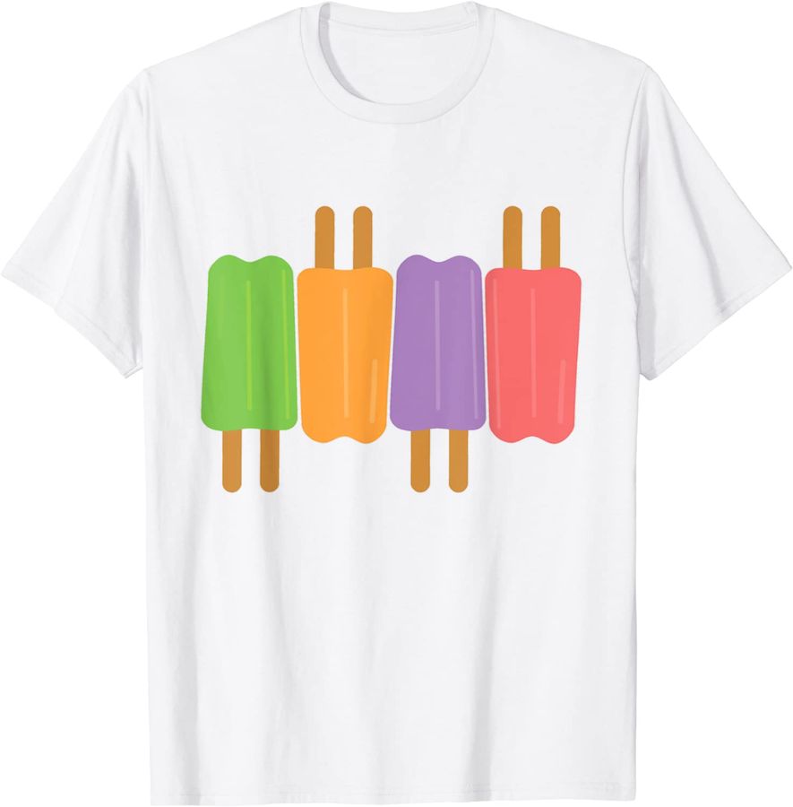 Cute Popsicle Shirts For Summertime Vacation Kids