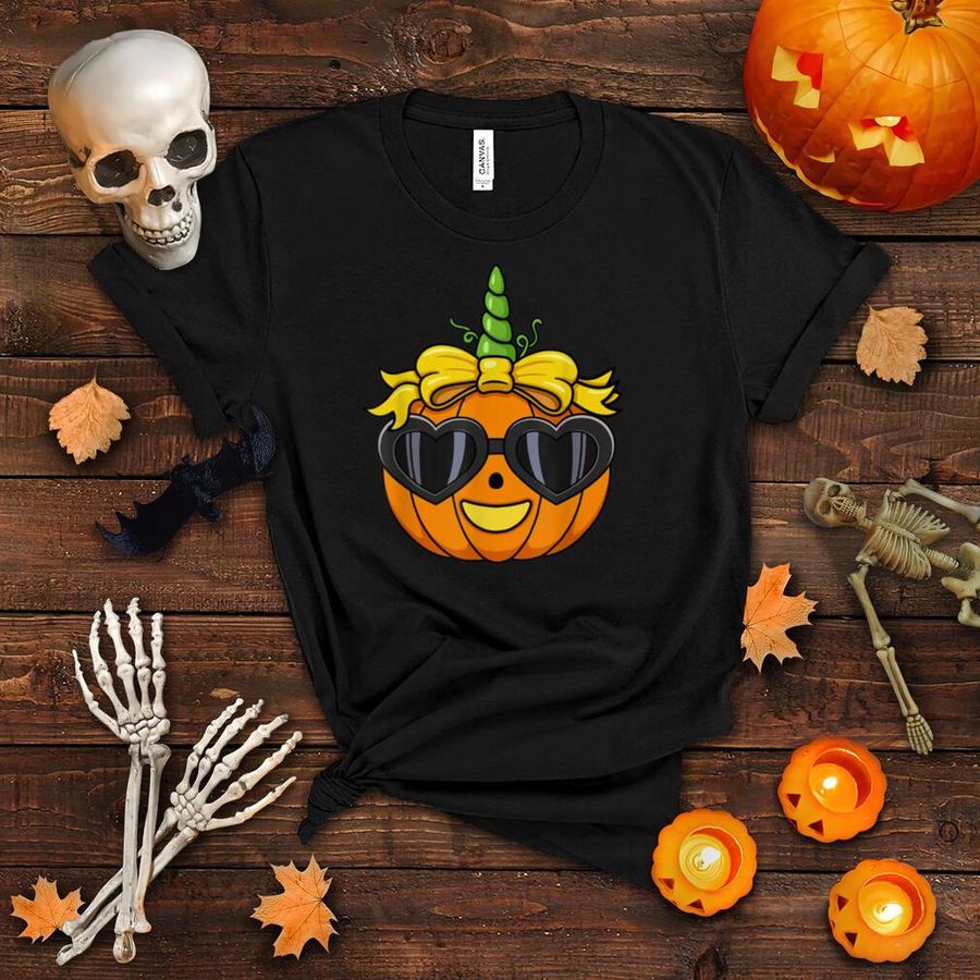 Cute Unicorn Pumpkin Not Scary Pumpkin Costumes Halloween T Shirt