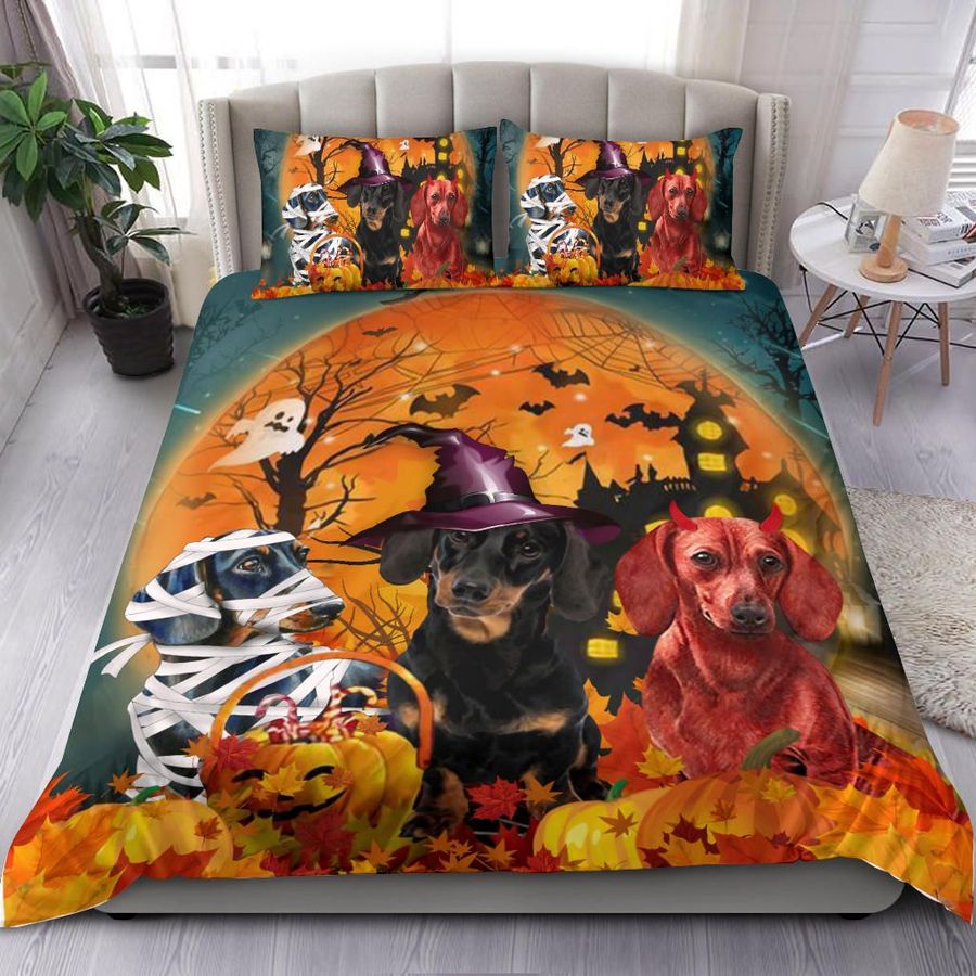 Dachshund Costume Dog Halloween Bedding Set