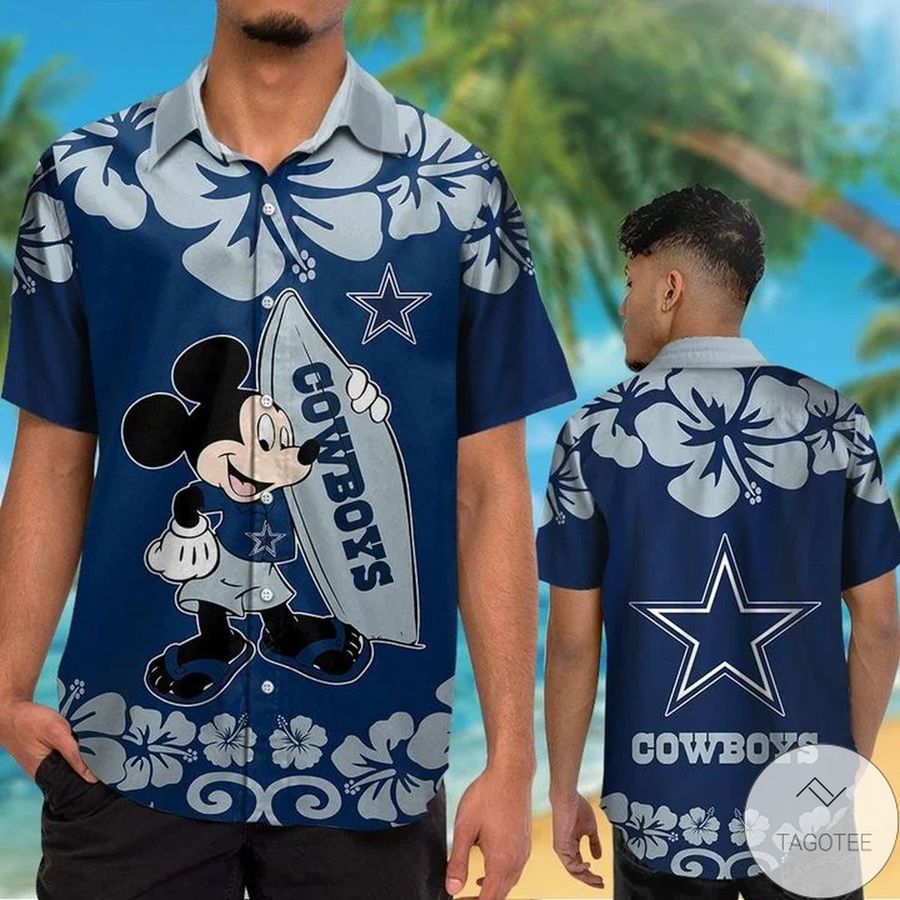 Dallas Cowboys 038; Mickey Mouse Hawaiian Shirt