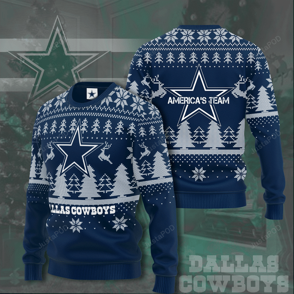 Dallas Cowboys Christmas Ugly Christmas Sweater All Over Print Sweatshirt