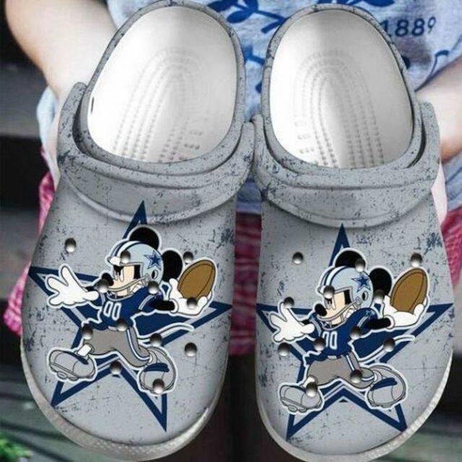 Dallas Cowboys Crocs Crocband Clog Comfortable Water Shoes