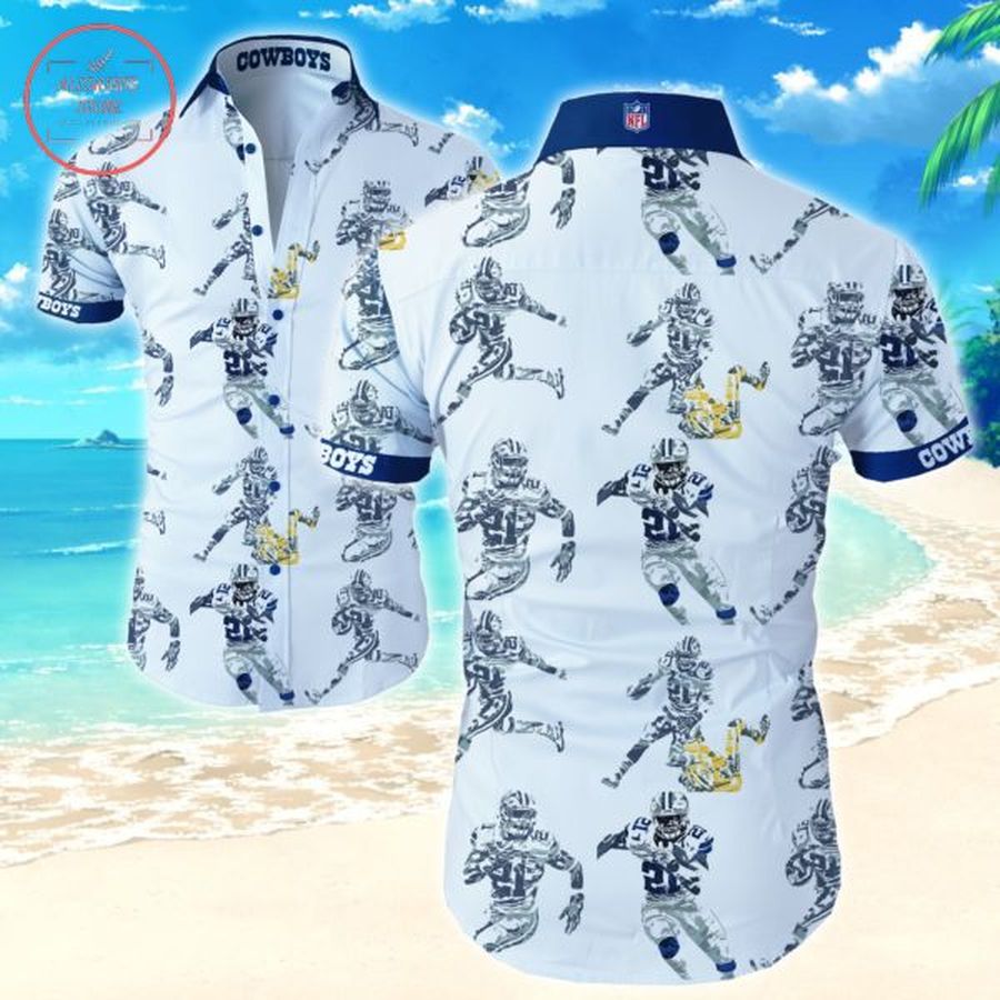 Dallas Cowboys Elliott 21 Hawaiian Shirts