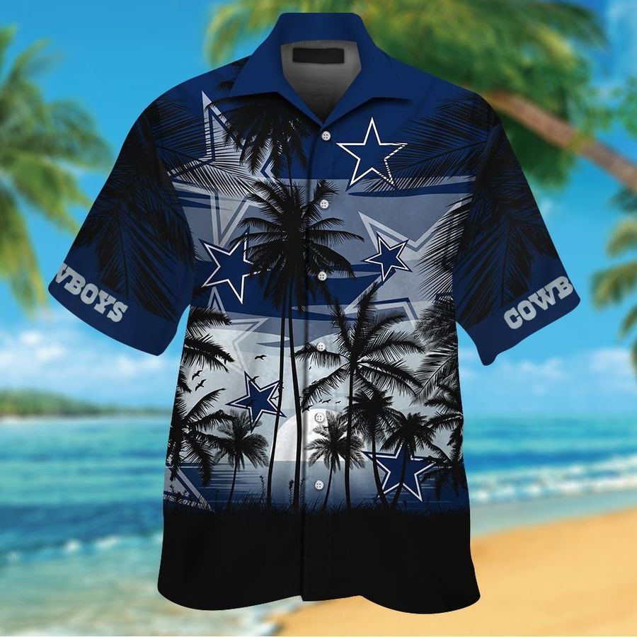 Dallas Cowboys Short Sleeve Button Up Tropical Aloha Hawaiian Shirts For Men Women Shirt