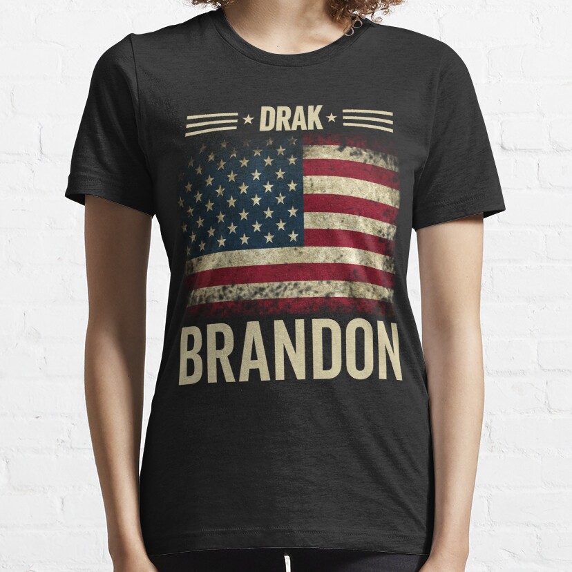 Dark Brandon Saving America Political Funny Essential T-Shirt
