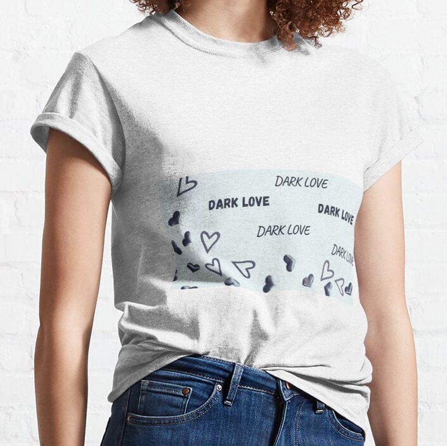 Dark Heart and Love Pattern Classic T-Shirt
