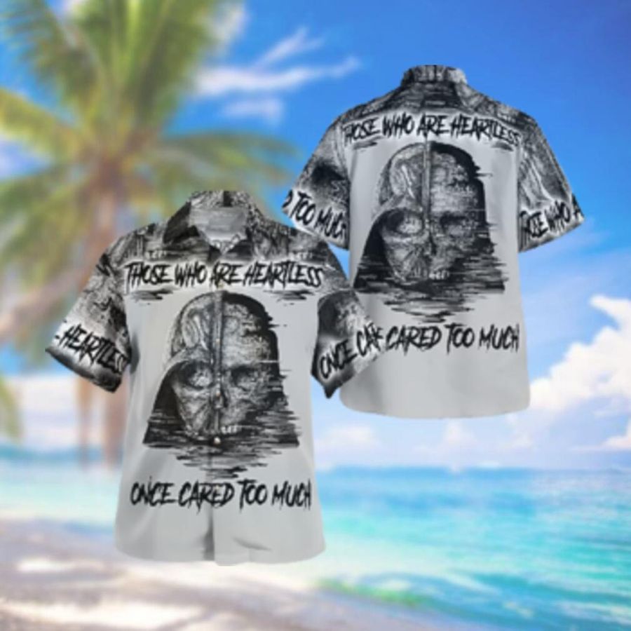 Darth Vader Skull Heartless Cared Too Much Hawaiian Hawaiian Shirt