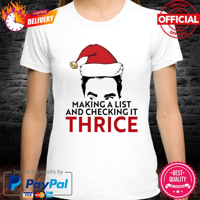 David Rose Make A List And Checking It Thrice Christmas Sweater