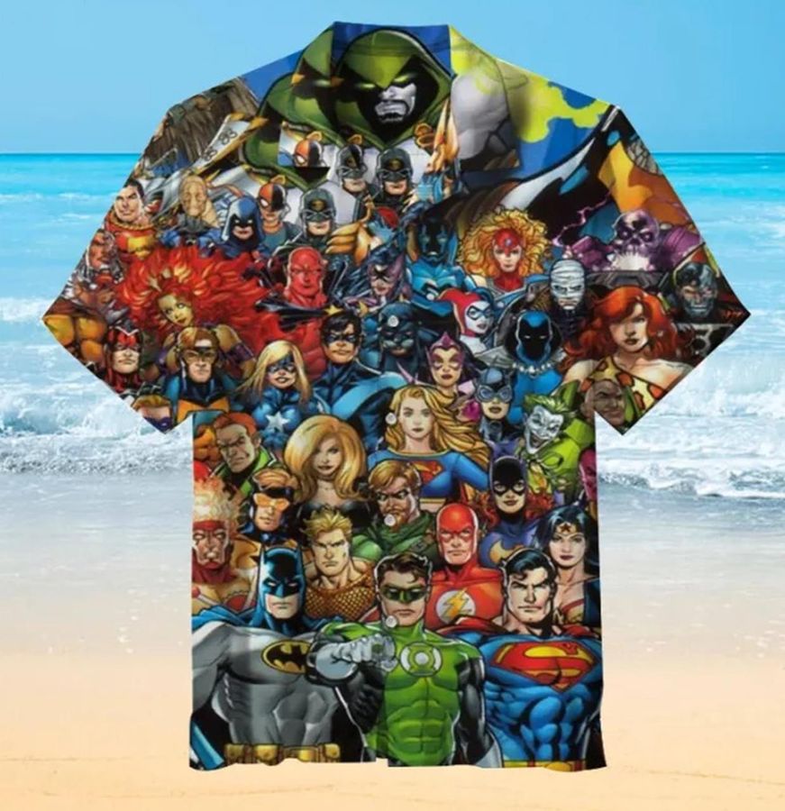 Dc Superhero Character Collection Hawaiian Shirt