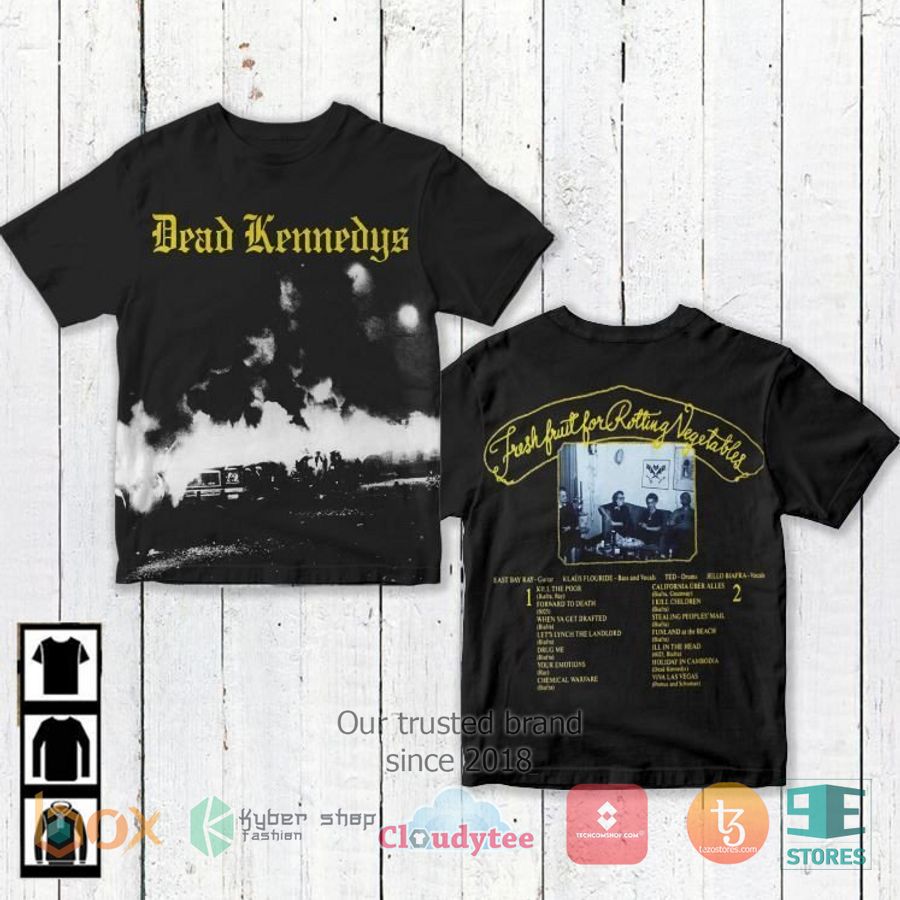Dead Kennedys Band Fresh Fruit For Rotting Vegetables Album 3D T-Shirt – LIMITED EDITION