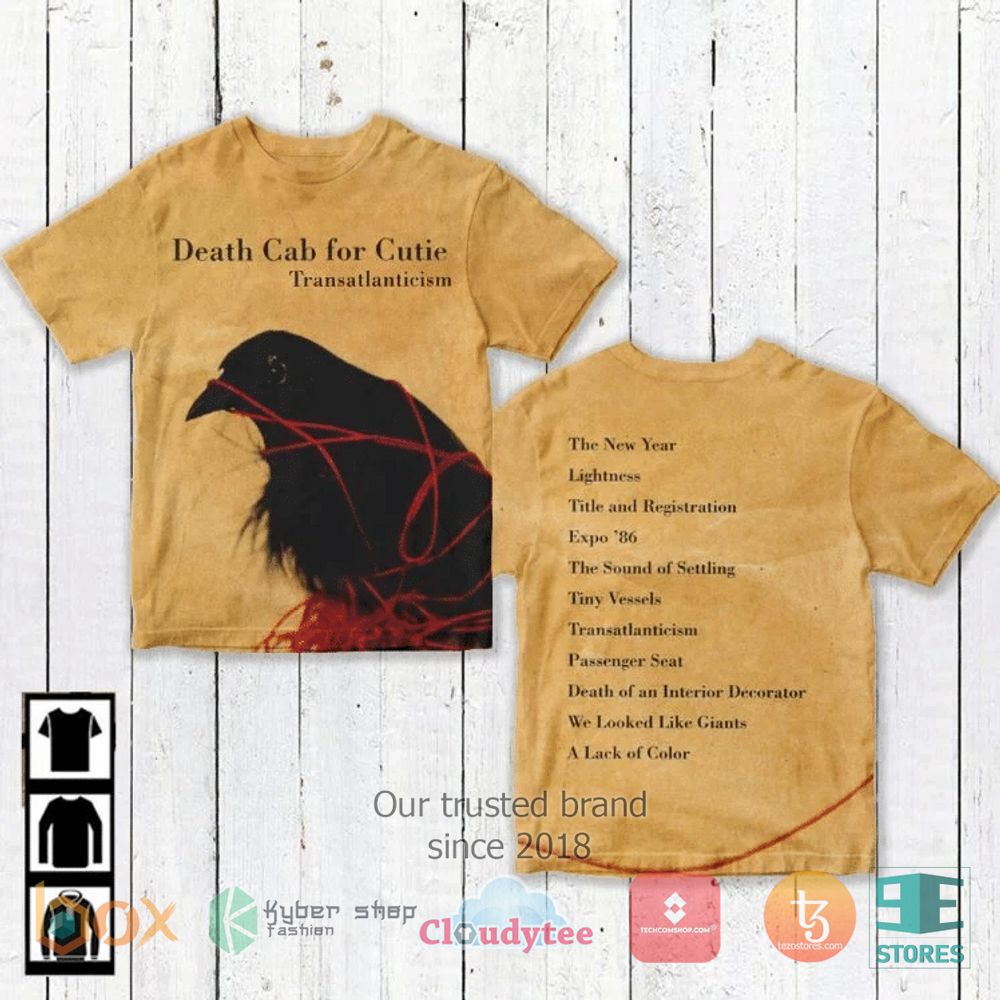 Death Cab for Cutie Transatlanticism Album 3D Shirt – LIMITED EDITION
