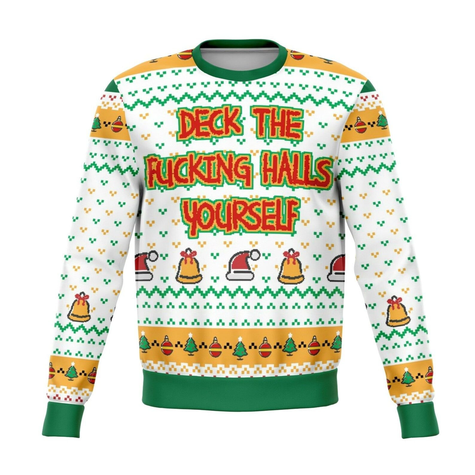 Deck The Halls Yourself Dank Ugly Christmas Sweater Ugly Sweater