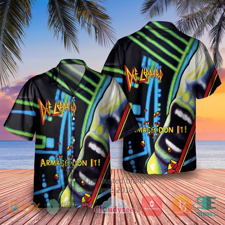 Def Leppard Armaged Album Hawaiian Shirt – LIMITED EDITION