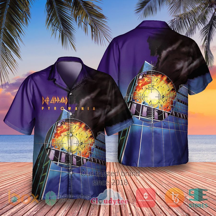Def Leppard Pyromania Album Hawaiian Shirt – LIMITED EDITION