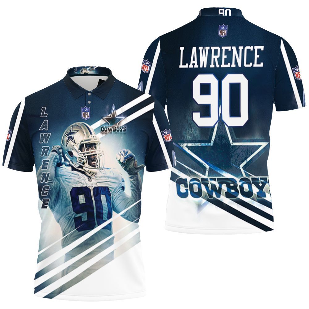 Demarcus Lawrence 90 Dallas Cowboys 3d Polo Shirt All Over Print Shirt 3d T-shirt