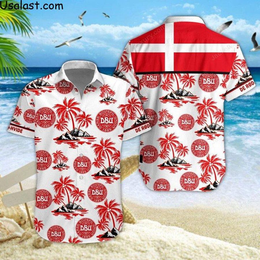 Denmark National Football Team Hawaiian Shirt Beach Short – Hothot