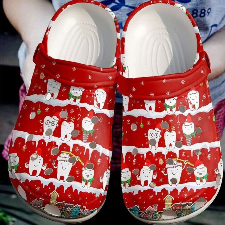 Dentist Christmas Teeth Sku 759 Crocs Clog Shoes
