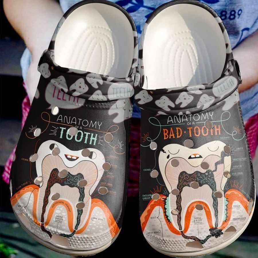 Dentist Tooth Anatomy Sku 805 Crocs Clog Shoes