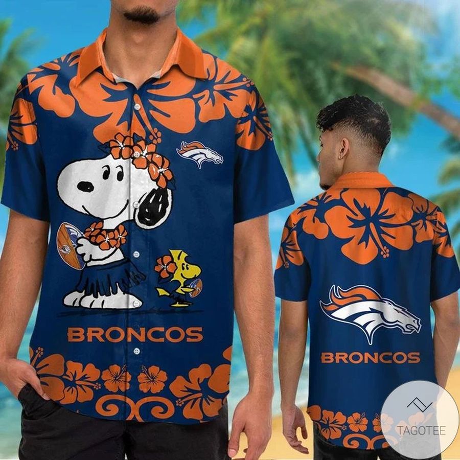 Denver Broncos 038; Snoopy Hawaiian Shirt
