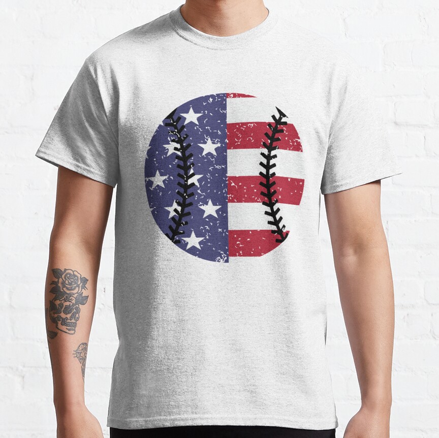 Design for baseball fan USA Classic T-Shirt