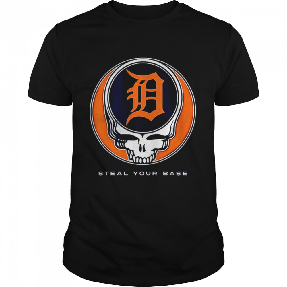 Detroit Tigers Grateful Dead Steal Your Base Shirt
