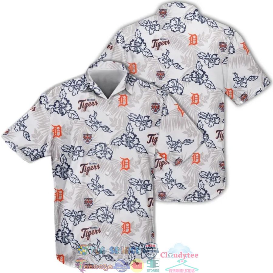 Detroit Tigers MLB Hibiscus Tropical Leaves Hawaiian Shirt – Saleoff