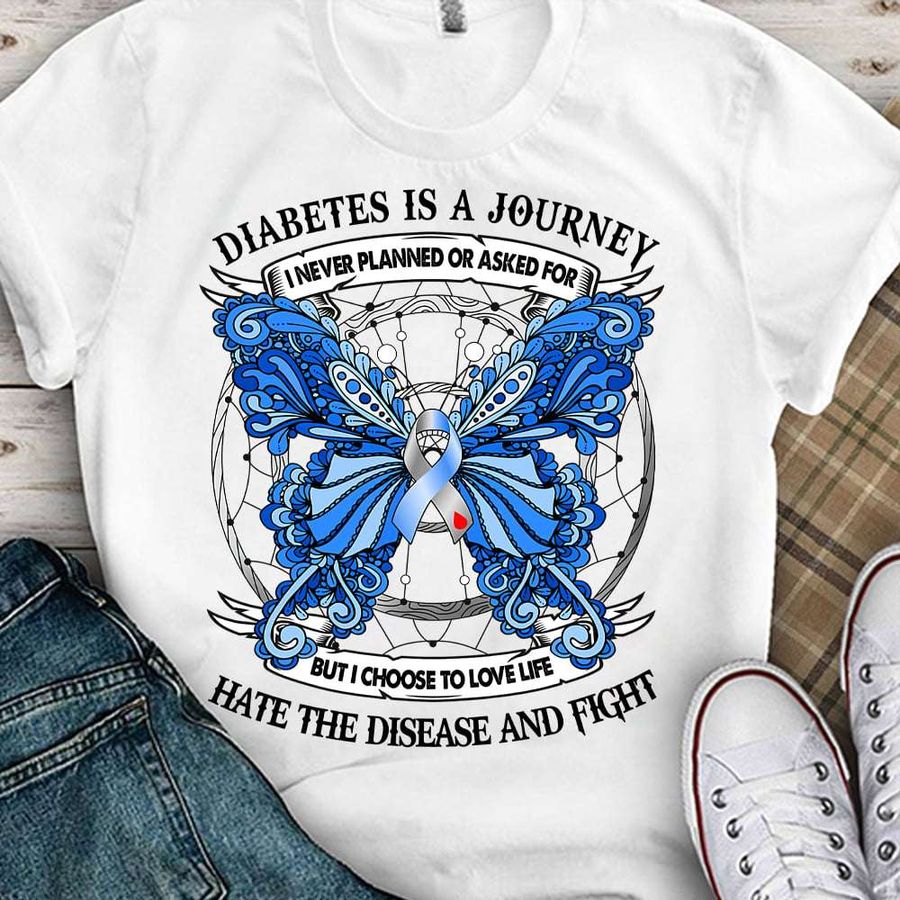 Diabetes Butterfly – Diabetes is a journey i never planned or asked for but i choose to love life