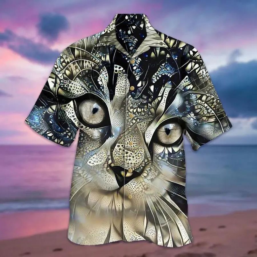 Diamond 3D Cat Hawaiian Shirt Pre11880, Hawaiian shirt, beach shorts, One-Piece Swimsuit, Polo shirt, funny shirts, gift shirts, Graphic Tee