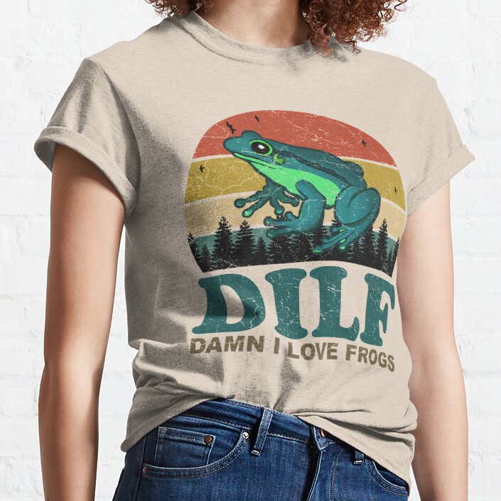 DILF Damn I Love Frogs Classic T-Shirt