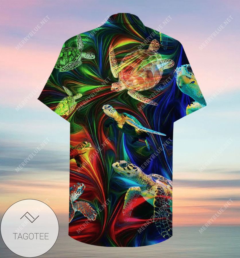 Discover Cool Amazing Turtle Unisex Authentic Hawaiian Shirt 2022