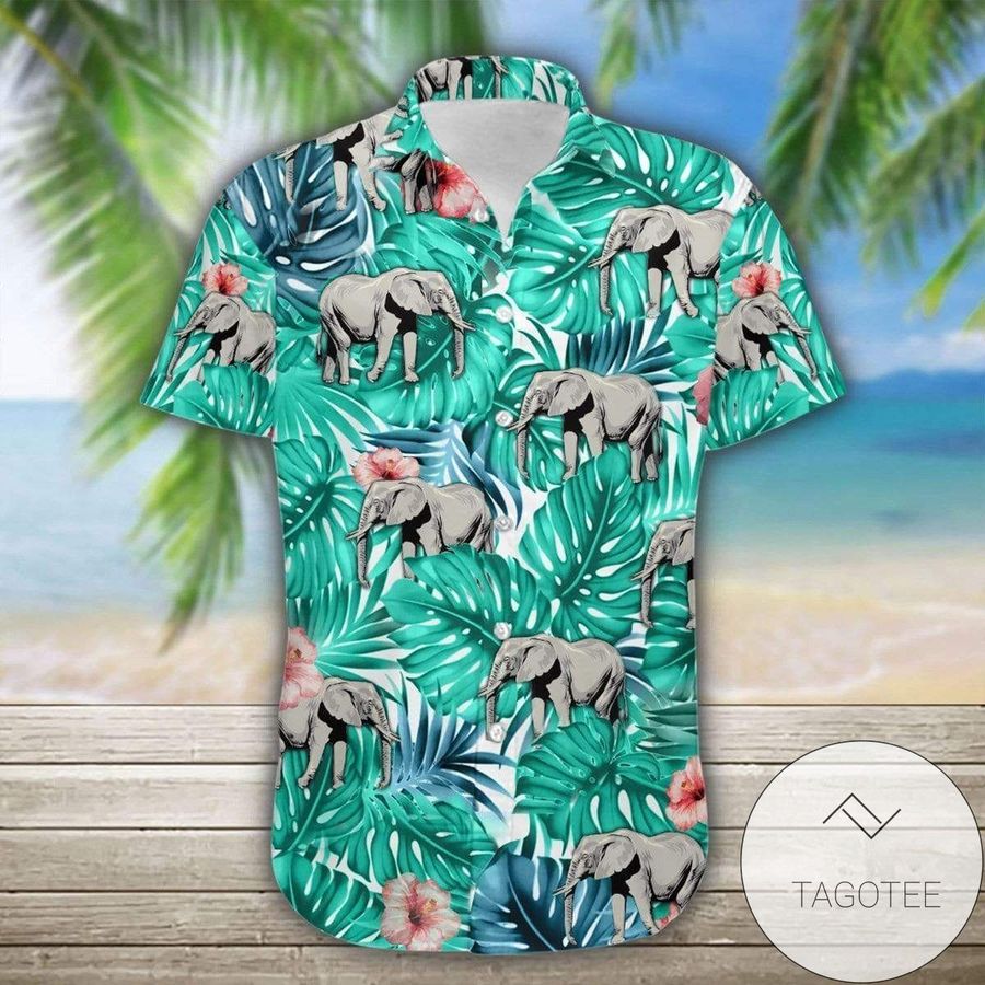 Discover Cool Elephant Tropical Full Authentic Hawaiian Shirt 2022s