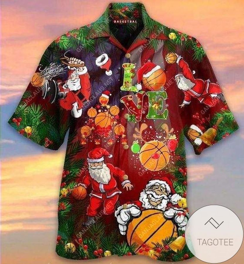 Discover Cool Hawaiian Aloha Shirts Basketball Christmas