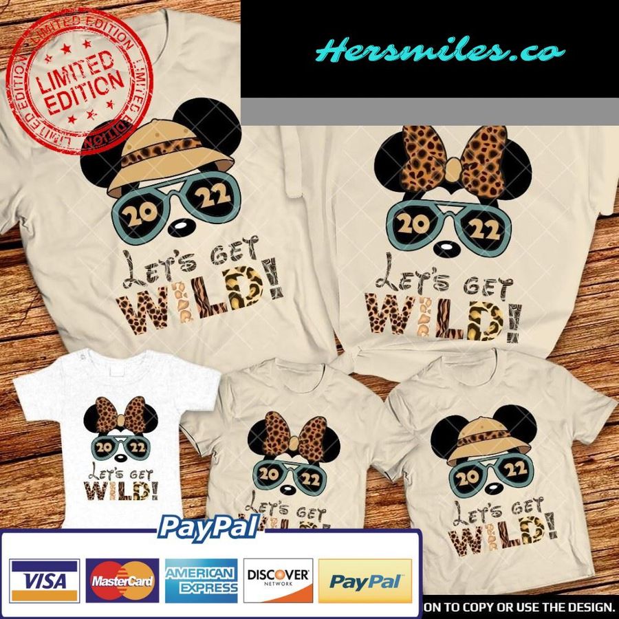 Disney Let's Get Wild Animal Kingdom Family Shirts 2022