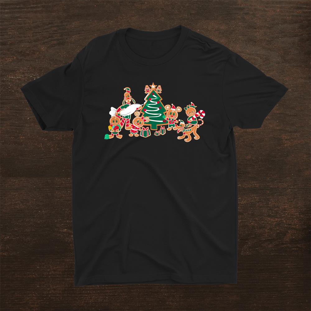 Disney Mickey Minnie Goofy Pluto Chip Dale Christmas Tree Shirt