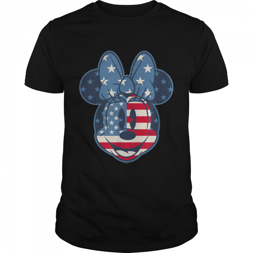 Disney Minnie Mouse Vintage Americana Fourth of July T-Shirt B09Y1GMY47