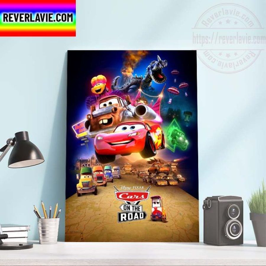 Disney+ Pixar Cars On The Road Home Decor Poster Canvas Poster