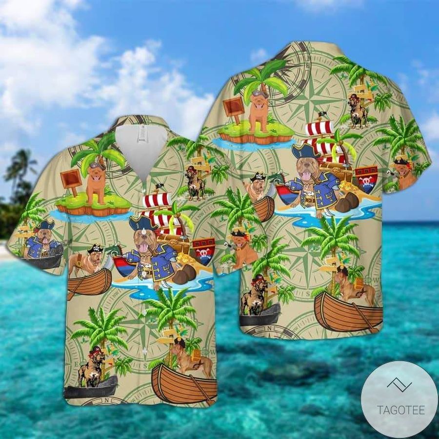 Dogue De Bordeaux Pirates Hawaiian Shirt