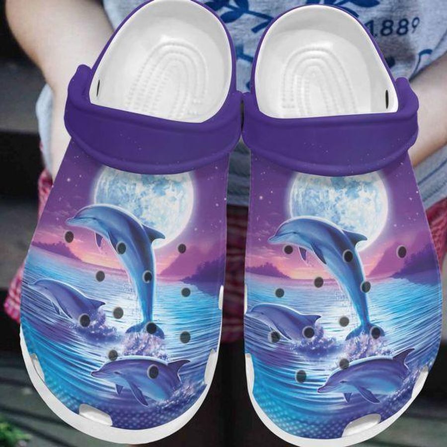  Dolphin 3D Crocsky Clog Love Crocs Crocband Clog EVG4021 