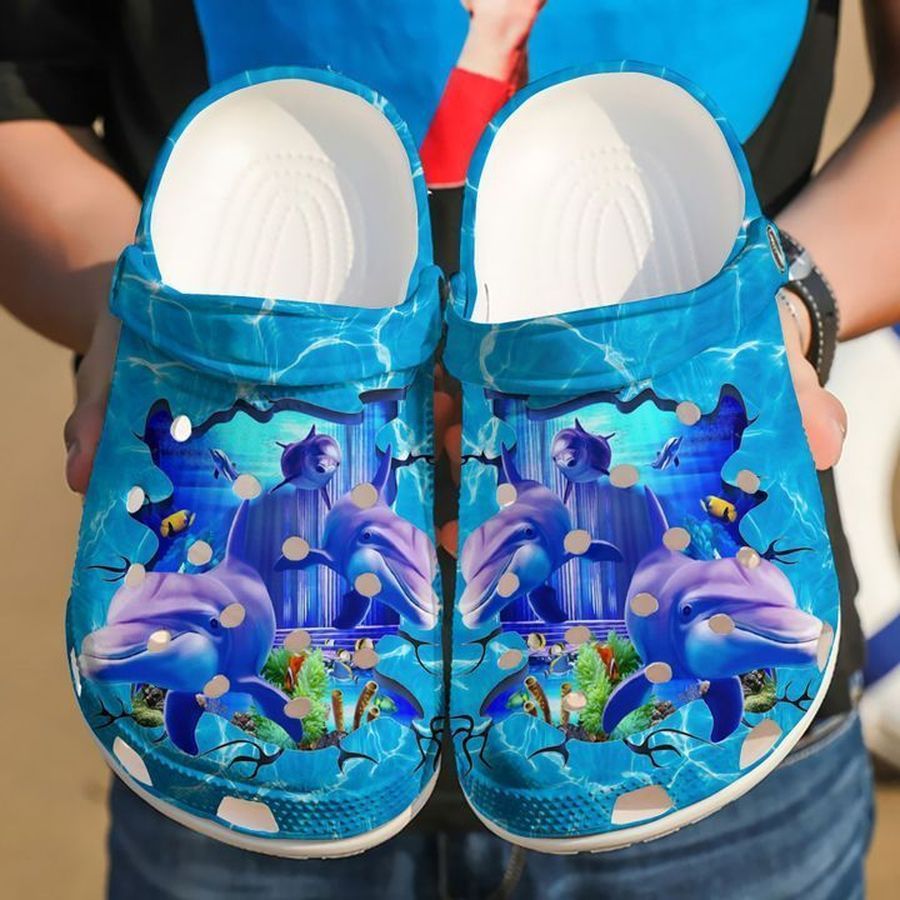 Dolphin Curious Dolphins Sku 874 Crocs Clog Shoes