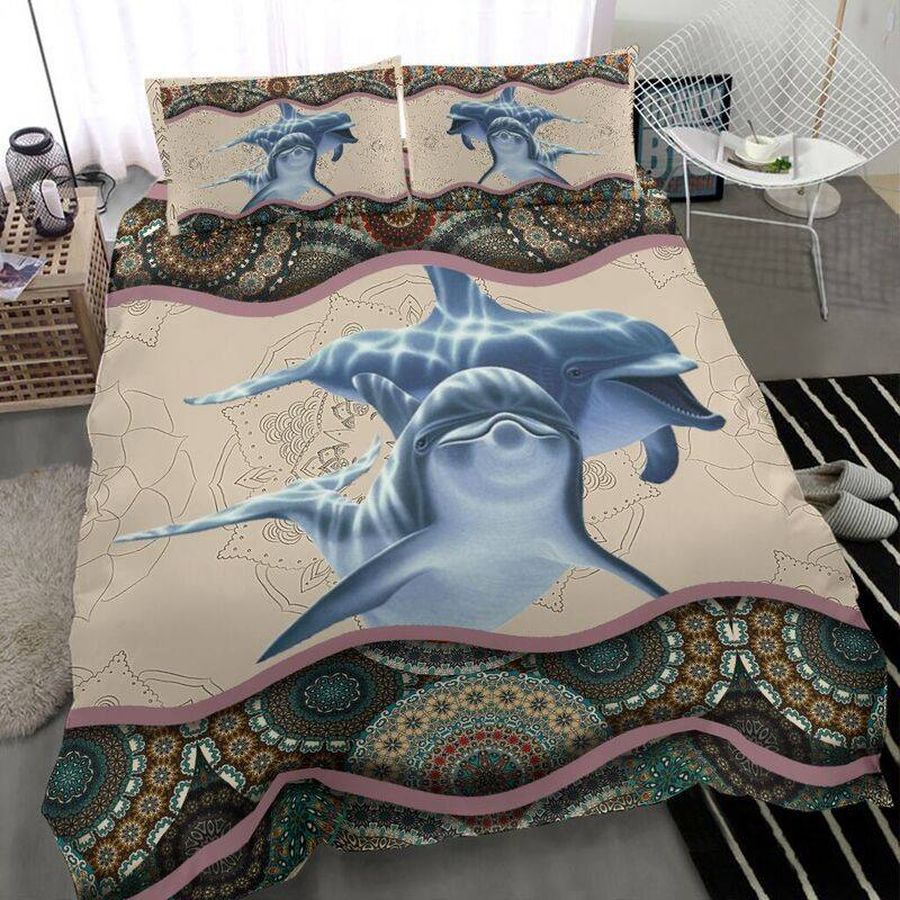 Dolphin happiness life Bedding set
