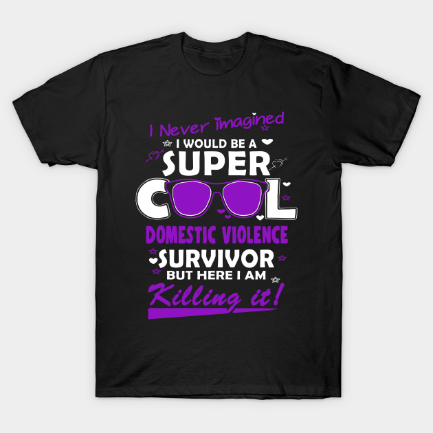 Domestic Violence Awareness Survivor - In This Family No One Fights Alone T-shirt, Hoodie, SweatShirt, Long Sleeve