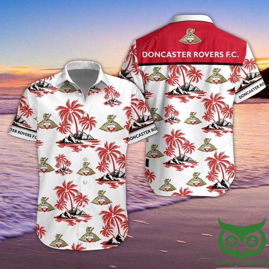 Doncaster Rovers Button Up Shirt Hawaiian Shirt