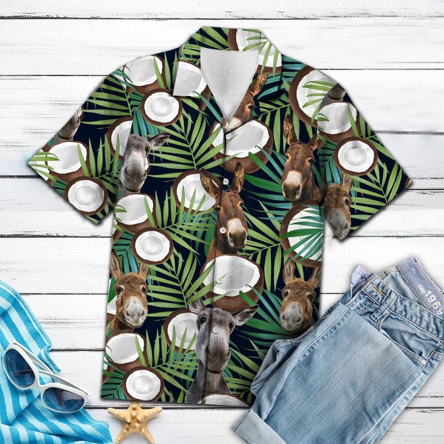 Donkey Billiard Hawaiian Shirt Pre13233, Hawaiian shirt, beach shorts, One-Piece Swimsuit, Polo shirt, funny shirts, gift shirts, Graphic Tee